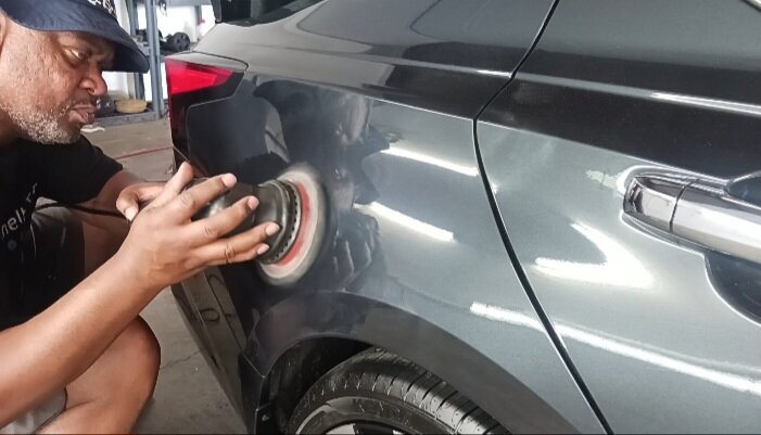 Paint correction — machine polishing